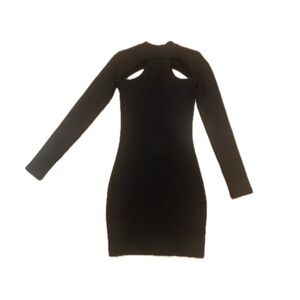 Black Cut-Out Mini Dress